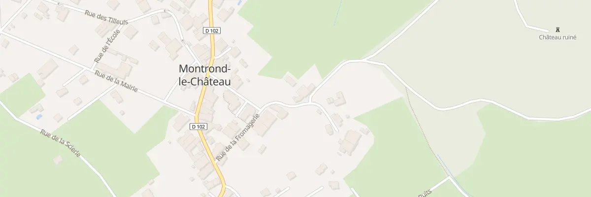 Plan du 11 Rue de l’Eglise à Montrond-le-Château