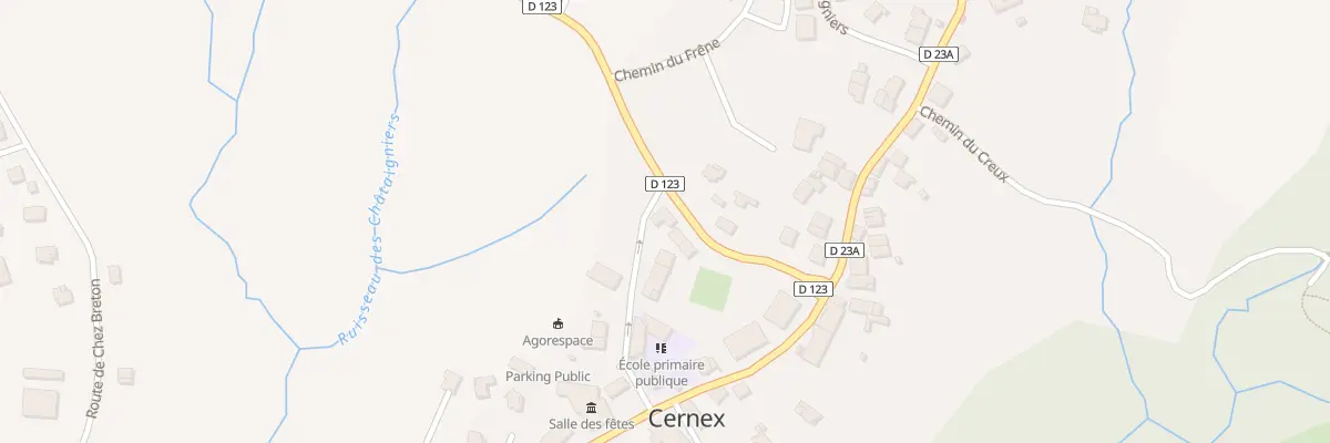 Plan du 184 Rte du Château à Cernex