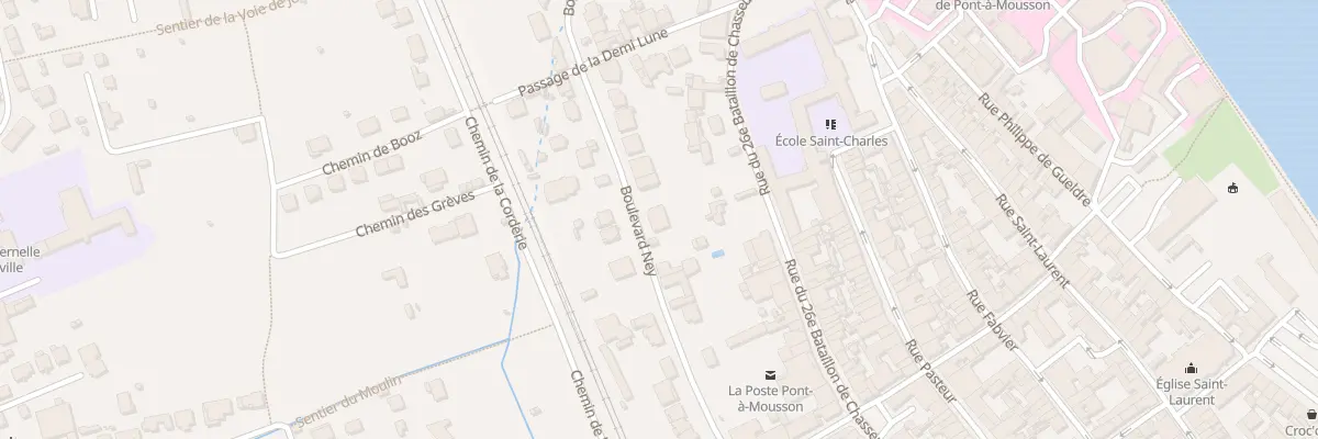 Plan du 40 Bd Ney à Pont-à-Mousson