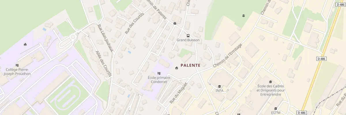 Plan du 21B Che de Palente à Besançon