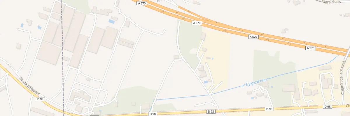 Plan du 5236 Che Long à La Crau
