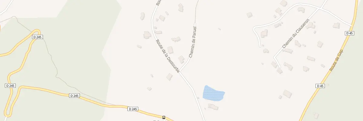 Plan du 31 Che de Paruel à Châteauvieux