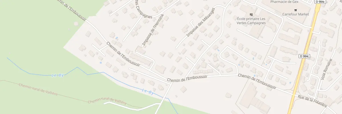 Plan du 220 Imp des Mésanges à Gex