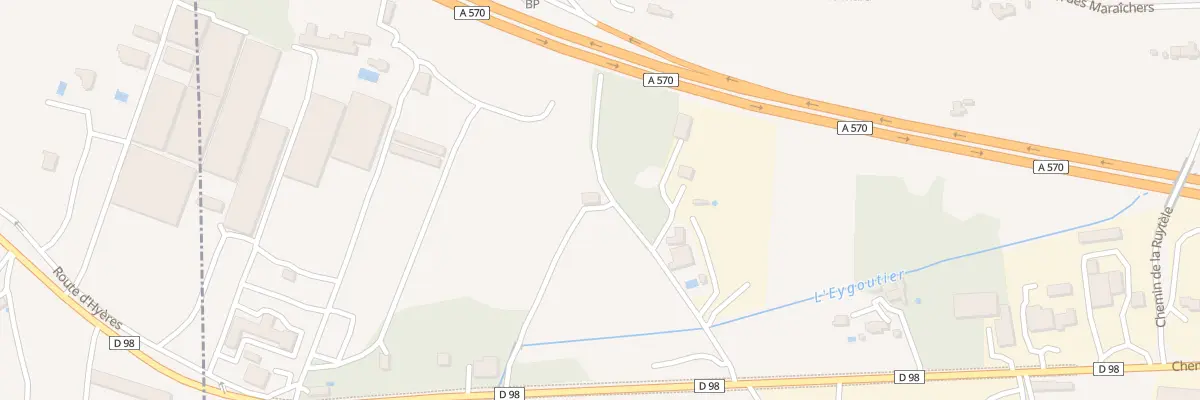 Plan du 3236 Che Long à La Crau
