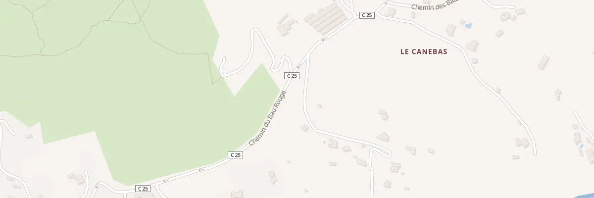 Plan du 595 Che du Bau Rouge à Carqueiranne