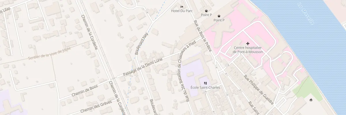 Plan du 91 Rue du Vingt Sixieme Bcp à Pont-à-Mousson