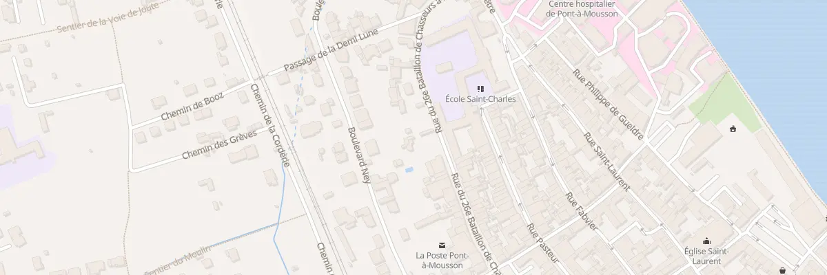 Plan du 83 Rue du Vingt Sixieme Bcp à Pont-à-Mousson