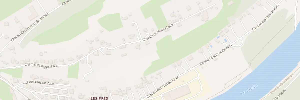 Plan du 16 Che de Plainechaux à Besançon