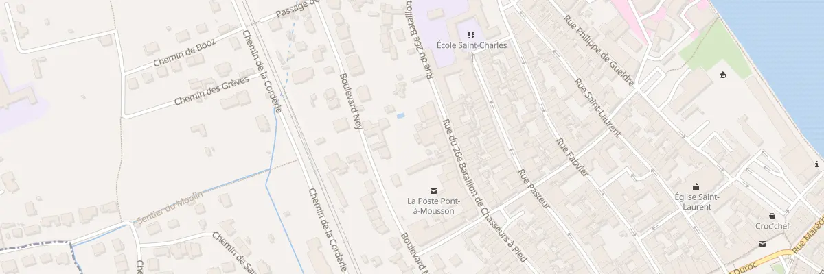 Plan du 75 Rue du Vingt Sixieme Bcp à Pont-à-Mousson
