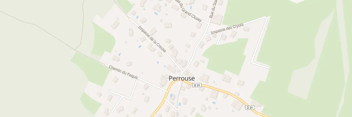 Plan du Village à Perrouse