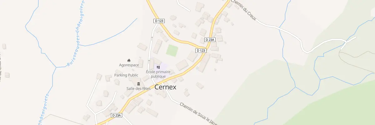 Plan du 25 Rte de la Motte à Cernex