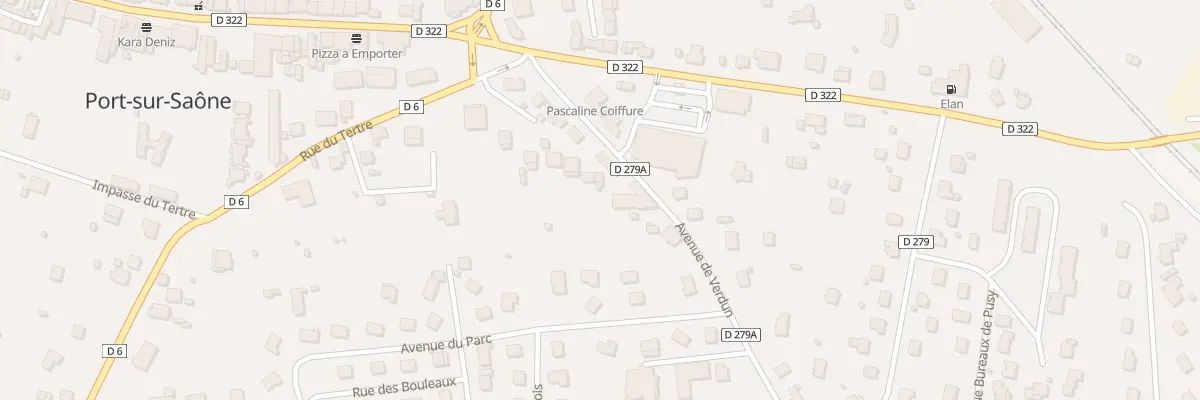 Plan du 9 Av de Verdun à Port-sur-Saône