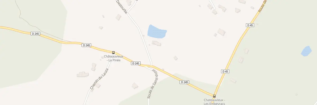 Plan du 1181 Rte de la Destourbe à Châteauvieux
