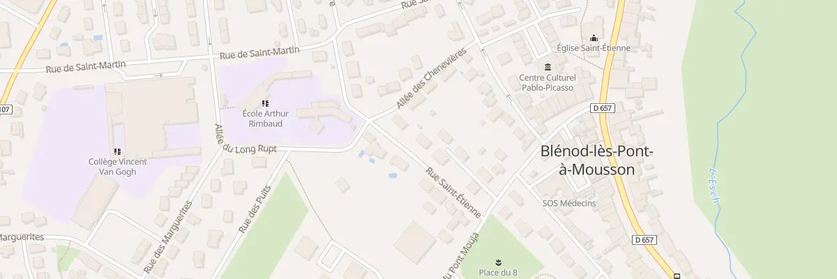 Plan du 11 Rue Saint - Etienne à Blénod-lès-Pont-à-Mousson