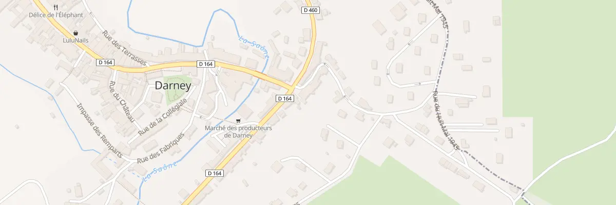 Plan du 2 Rue de la Côte à Darney