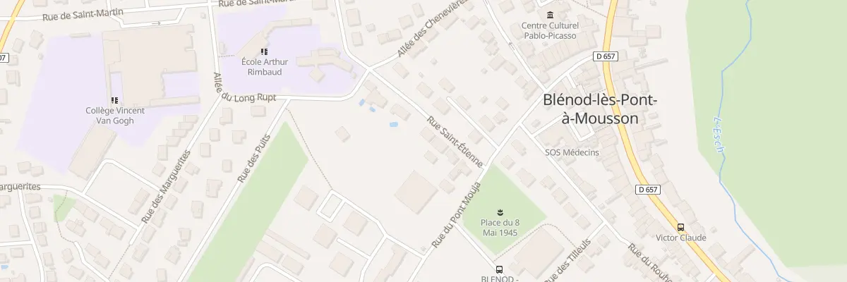 Plan du 8 Rue Saint - Etienne à Blénod-lès-Pont-à-Mousson