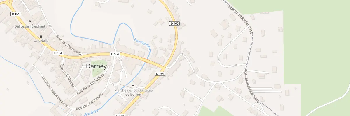 Plan du 6 Rue Jules Ferry à Darney