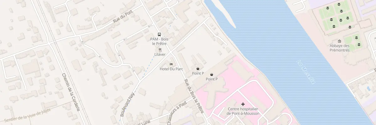 Plan du 100 Rue du Bois le Prêtre à Pont-à-Mousson