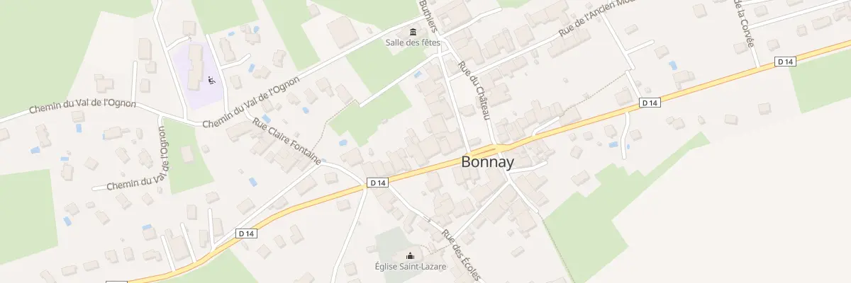 Plan du 35 Rte de la Vallée à Bonnay