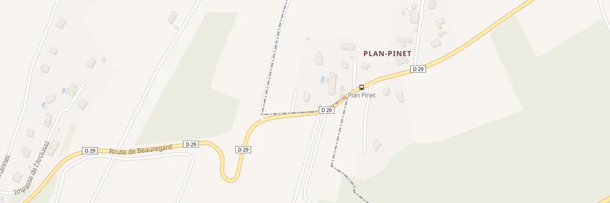 Plan du 864 Rte de la Plantaz à La Chapelle-Blanche