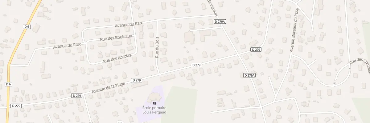 Plan du 44 Av de la Plage à Port-sur-Saône