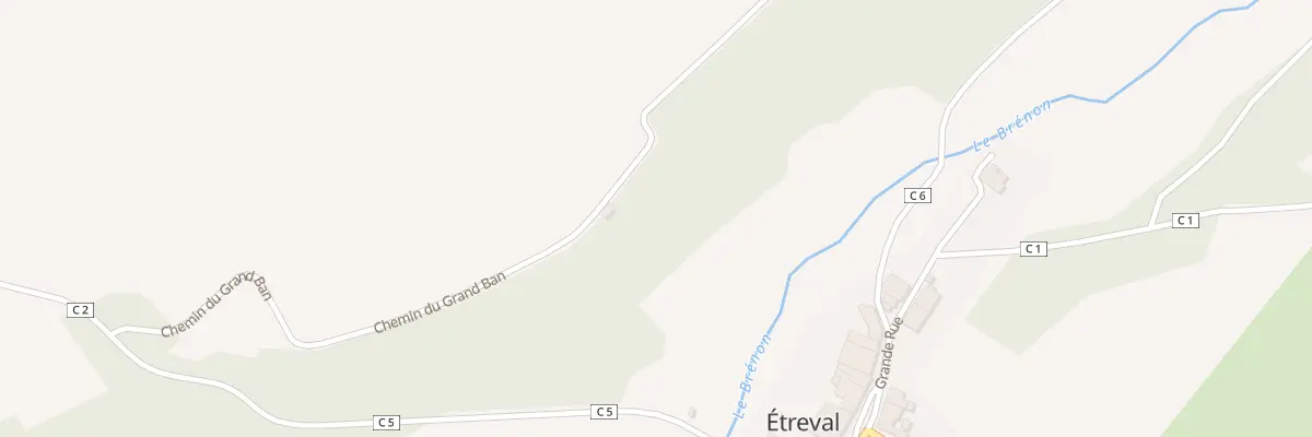 Plan du 5804 Le Grand Ban à Étreval