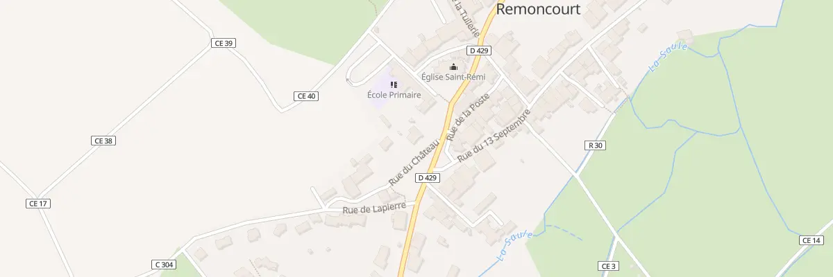 Plan du 10 Rue du Château à Remoncourt