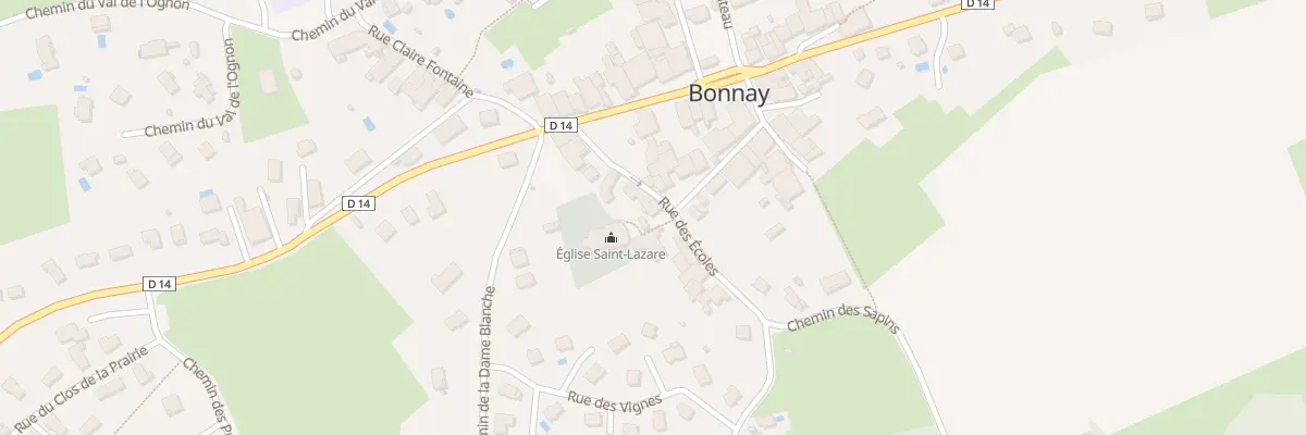 Plan du 8 Rue des Ecoles à Bonnay