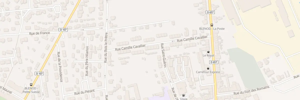 Plan du 32 Rue Camille Cavallier à Blénod-lès-Pont-à-Mousson