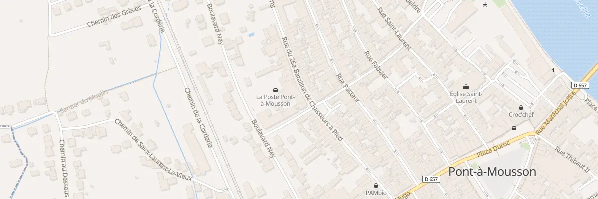 Plan du 57 Rue du Vingt Sixieme Bcp à Pont-à-Mousson