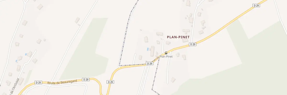 Plan du 866 Rte de la Plantaz à La Chapelle-Blanche