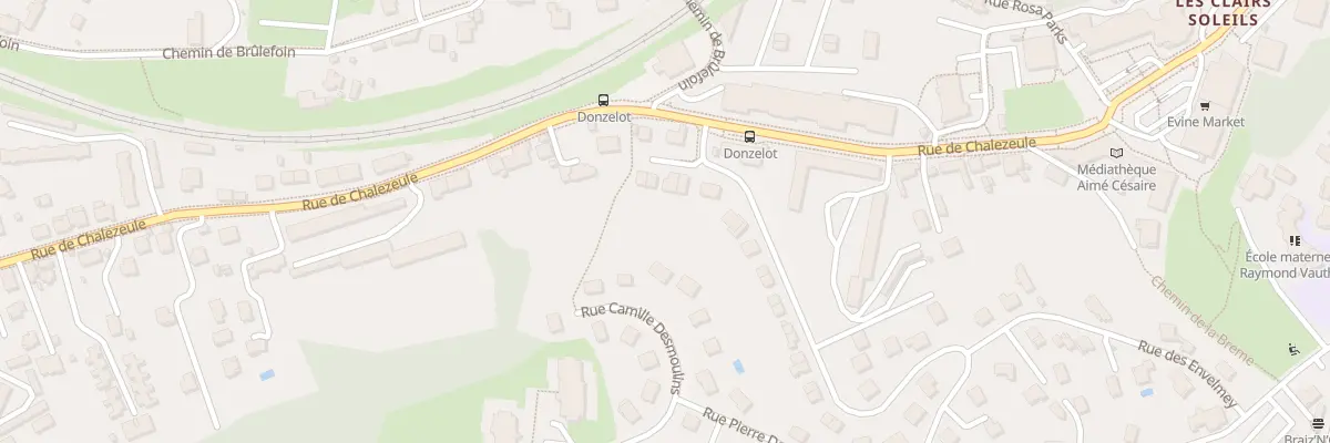 Plan du 6 Rue Pierre Donzelot à Besançon