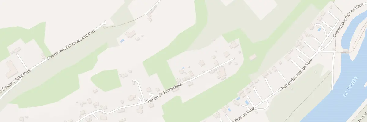 Plan du 55 Che de Plainechaux à Besançon
