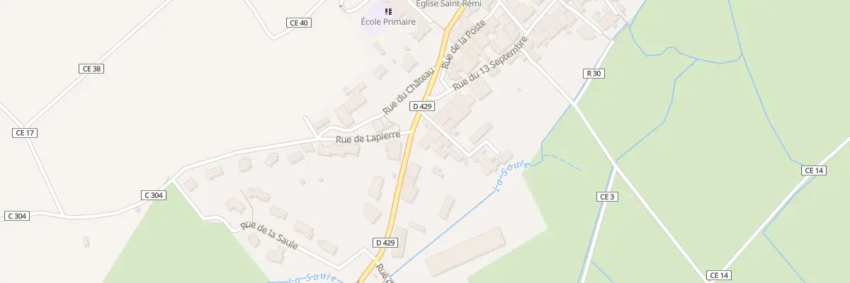 Plan du 18 Av Div Leclerc à Remoncourt