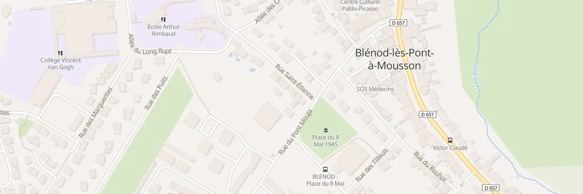 Plan du 12 Rue Saint - Etienne à Blénod-lès-Pont-à-Mousson