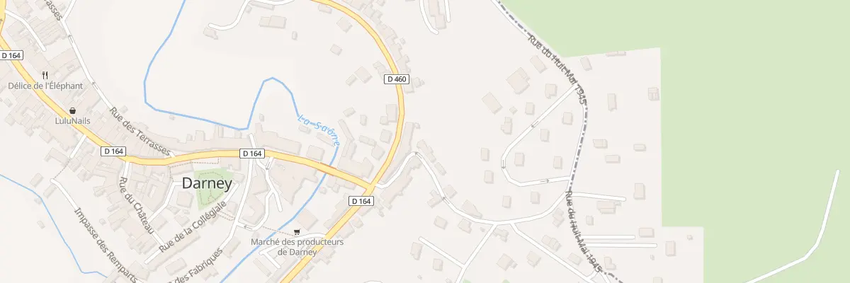 Plan du 3 Rue de la Côte à Darney