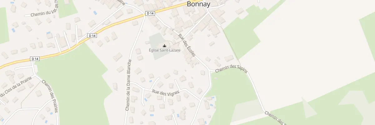 Plan du 16 Rue des Ecoles à Bonnay