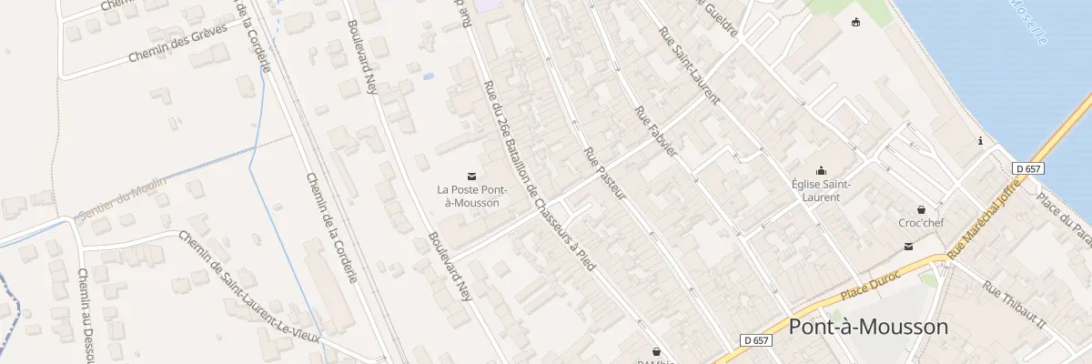 Plan du 30 Rue du Vingt Sixieme Bcp à Pont-à-Mousson