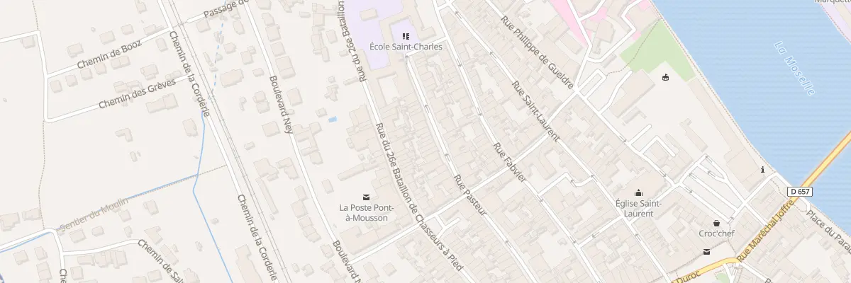 Plan du 71 Rue Pasteur à Pont-à-Mousson