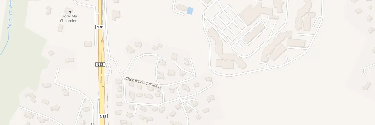 Plan du 9001 Che de Serviolan à Gap