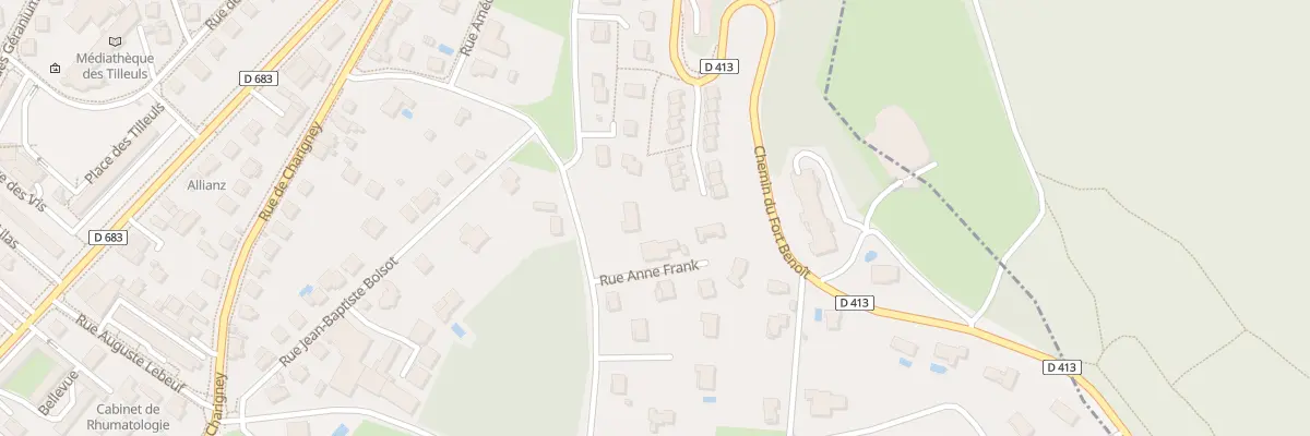Plan du 62 Rue Anne Frank à Besançon