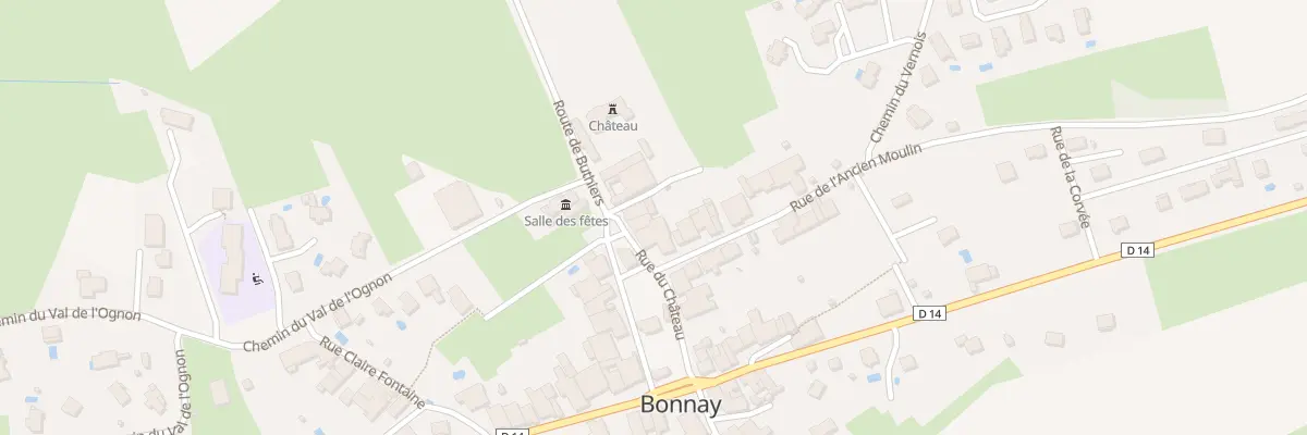 Plan du 12 Rue du Château à Bonnay