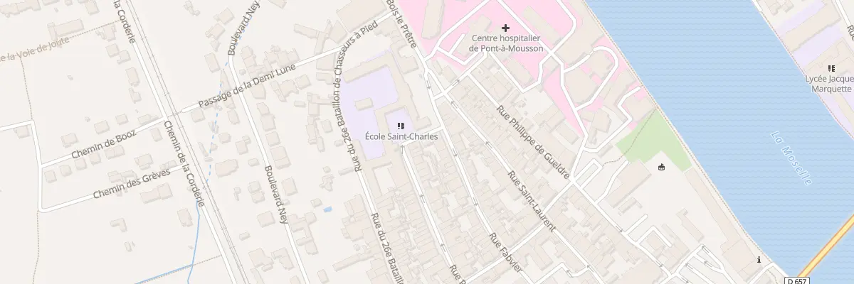 Plan du 60 Rue Pasteur à Pont-à-Mousson