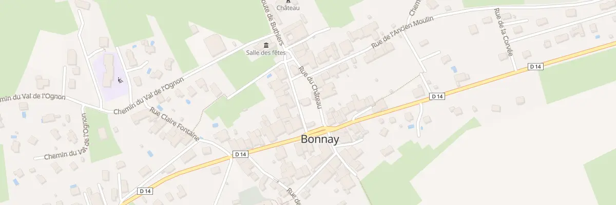 Plan du 1 Rue du Château à Bonnay