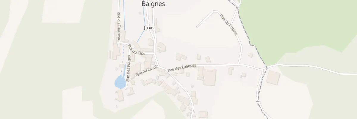 Plan du 9 Grande Rue à Baignes