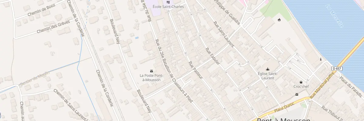 Plan du 57 Rue Pasteur à Pont-à-Mousson