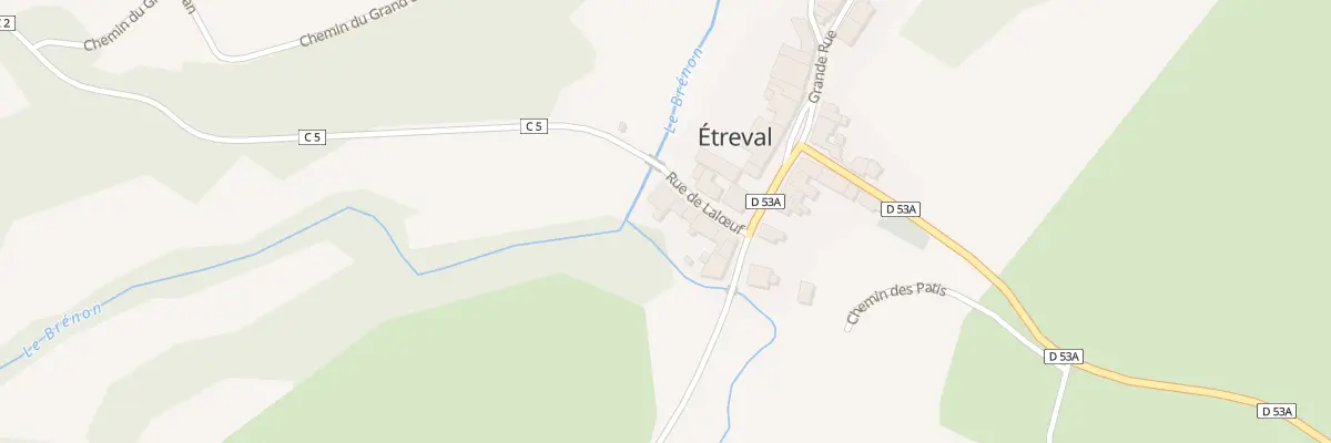 Plan du 5 Rue de Laloeuf à Étreval