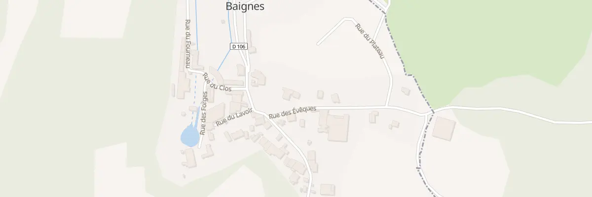 Plan du 1 Rue des Eveques à Baignes