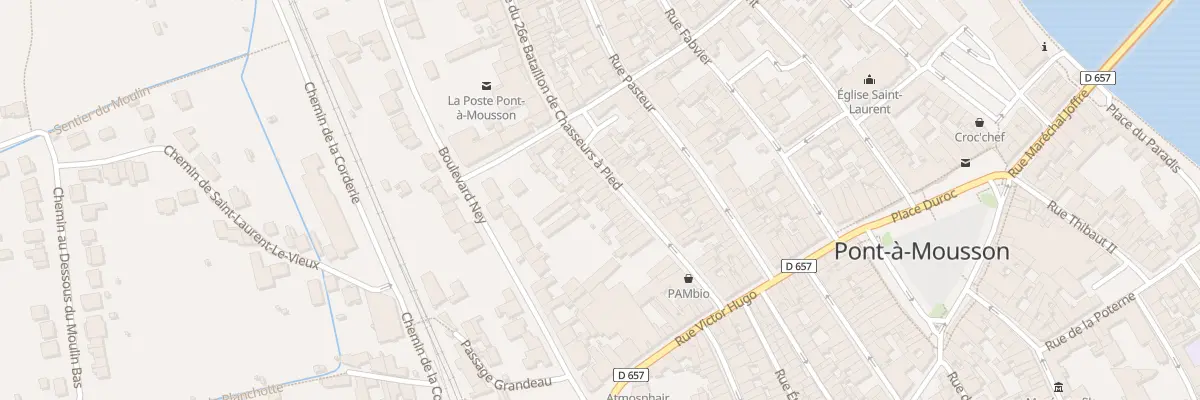 Plan du 33 Rue du Vingt Sixieme Bcp à Pont-à-Mousson