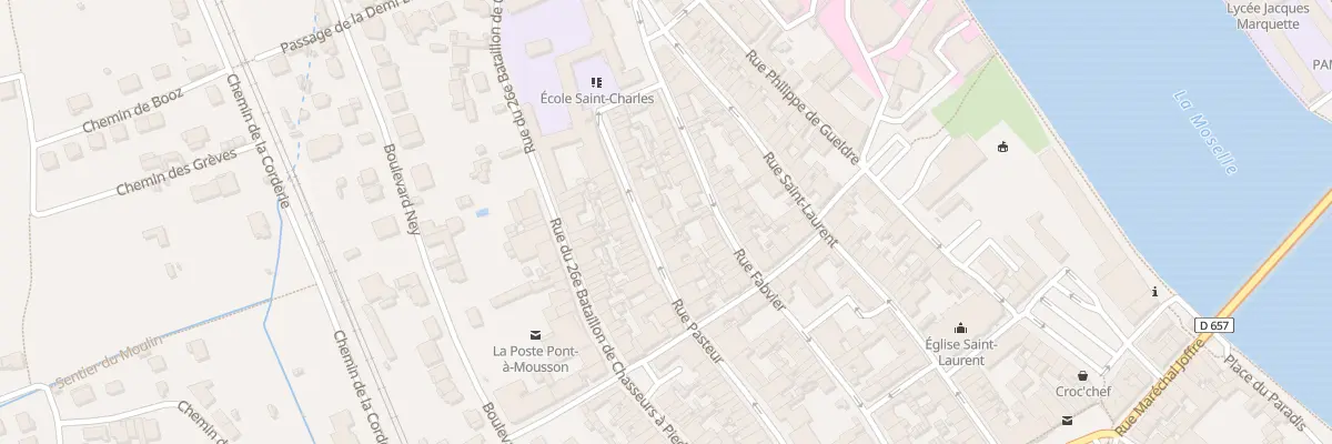 Plan du 40B Rue Pasteur à Pont-à-Mousson
